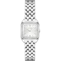BOSS Mae Petite montre en acier inoxydable avec lunette sertie de cristaux