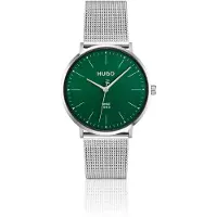HUGO #Style 3H montre à cadran vert avec bracelet en maille