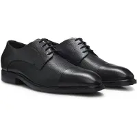 BOSS Derbies en cuir grainé confectionnées en Italie