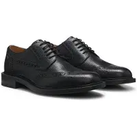 HUGO Chaussures à lacets en cuir avec détails perforés