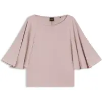 BOSS pour femme. 50563295 Blouse manche cloche rose (M), Casuel, Polyester, Manche 3/4