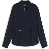 BOSS Veste infroissable avec cordon de serrage ajustable à la taille