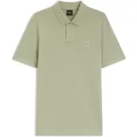 BOSS Polo Slim en coton stretch à patch logo