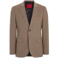 HUGO Veste de costume Extra Slim en flanelle mélange