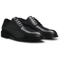 BOSS Derbies en cuir grainé à bout rapporté
