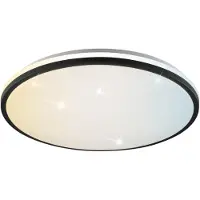 Brilliant Plafonnier Taya, diamètre 50 cm, noir et blanc, 36W, indice de protection IP44, pour intérieur