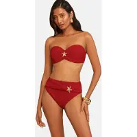 Love & roses Hauts de bikini or / rouge