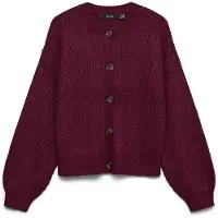 Vero Moda Cardigan 'VMLEA' lie de vin