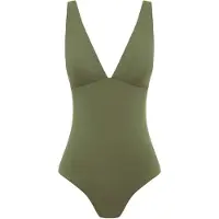 SEA LEVEL Maillot de bain 'Essentials Longline' kaki