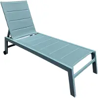 Happy Garden Bain De Soleil Barbados En Textilène Bleu Clair - Aluminium Bleu Clair