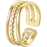 Hey Happiness Bague 'Layered Bead' or