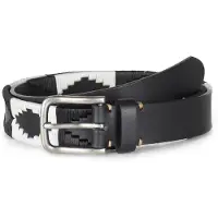 Howard London Ceinture 'Howard Polo Belt Black / White' mélange de couleurs