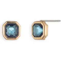 Ralph Lauren Boucles d'oreilles 'Darlene' bleu cyan / or