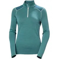 Helly Hansen Lifa Merino poids moyen 1/2 zip, femme, vert