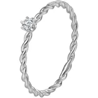 Dear Me Bague 'Together Diamond' argent / transparent