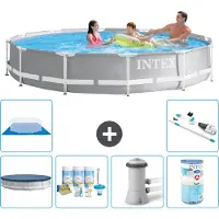 Intex Structure de piscine Prism Frame, modèle rond - 366 x 76 cm - 7 pièces - S31955