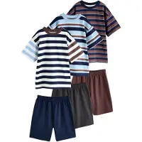 Next Pyjama bleu marine / marron / anthracite / blanc