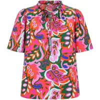 Usha Chemisier mélange de couleurs / rosé