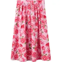 Mango Jupe 'CASTLE' jaune clair / vert / rose / rouge