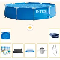 Intex Piscine tubulaire rectangulaire - 305 x 76 cm - 8 pièces - Modèle S20424