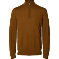 Selected Pull-over 'SLHTRAY' marron