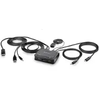 StarTech.com C2-d46-uac-cbl-kvm Kvm Switch Argenté One Size / EU Plug 220V