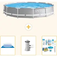 Intex Structure de piscine Prism Frame, modèle rond - 366 x 76 cm - 4 pièces - S21350