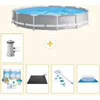 Intex Structure de piscine Prism Frame, modèle rond - 366 x 76 cm - 6 pièces - S21044
