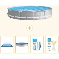 Intex Structure de piscine Prism Frame, modèle rond - 366 x 76 cm - 5 pièces - S22481