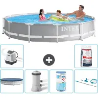 Intex Structure de piscine Prism Frame, modèle rond - 366 x 76 cm - 7 pièces - S31921