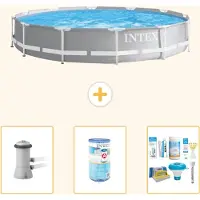 Intex Structure de piscine Prism Frame, modèle rond - 366 x 76 cm - 4 pièces - S22483