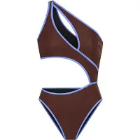 LASCANA Maillot de bain bleu / brun foncé