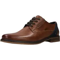 Bugatti Chaussure à lacets bleu foncé / cognac