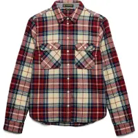 Superdry Chemisier bleu foncé / rouge / rouge foncé / blanc