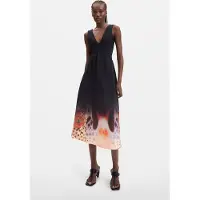 Desigual Robe sable / homard / noir / blanc