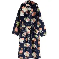 Next Robe de chambre beige / bleu marine / vert