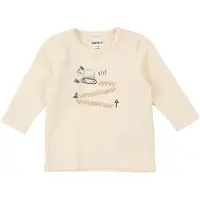 Name it T-Shirt 'NBMKOPLA' mastic / bleu clair / brun foncé / blanc cassé