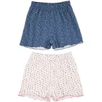 Trendyol Shorty bleu marine / vert pastel / pitaya / blanc
