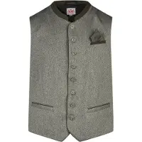 Spieth & Wensky Gilet folklorique 'Kreuzling' olive