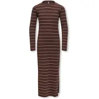 ONLY GIRLS Robe 'KOGLUPE KENYA' marron / blanc