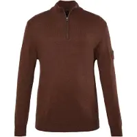 JP 1880 Regular Fit Troyer Marron moka, Unicolore