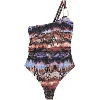 Next Maillot de bain bleu ciel / marron / noisette / noir