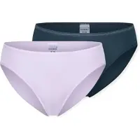 Schiesser Slip ' Modal Essentials ' bleu foncé / lilas