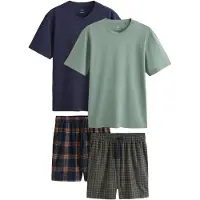 Next Pyjama court bleu marine / sapin
