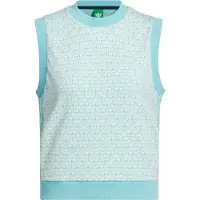 Adidas Gilet de sport ' All Over' turquoise / aqua / blanc