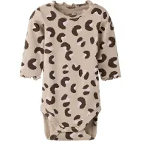 Name it Barboteuse / body 'NBFLANA' écru / brun foncé / taupe