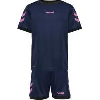 Hummel Survêtement bleu marine / rose