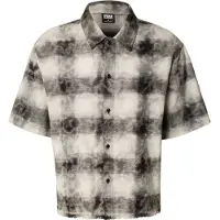 Urban Classics Chemise noir / blanc cassé