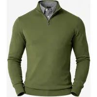 PANTONECLO Pull-over 'Men’s Mock Sweater' vert