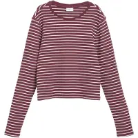 s.Oliver T-Shirt bordeaux / blanc